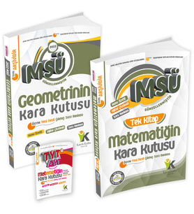 MSÜ Matematik Tek Kitap ve Geometrinin Kara Kutusu Konu Özetli Dijital Çözümlü Ç (Beyaz)