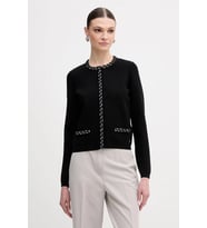 Guess Uzun Kollu Bisiklet Yaka Raina Hırka Triko Kadın Siyah Hırka W6RR42Z4422-JBLK