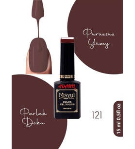 Adanil 15 ml Misyul Profesyonel Siyaha Çalan Kırmızı Kalıcı Oje Mis-121