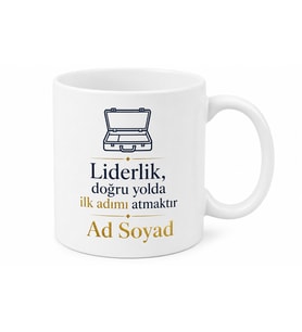 Müdüre Özel İsim Baskılı Kupa Bardak Hediye Müdür Günü Porselen Kupa
