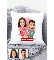 Sevgiliye Hediye Benimle Evlenir Misin  Karikatürlü Yastık