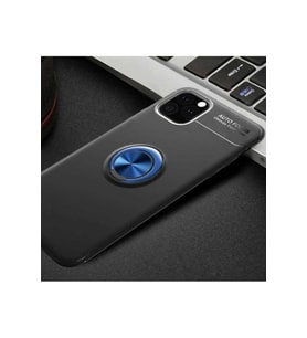 Apple iPhone 11 Pro Uyumlu Kılıf Zore Ravel Silikon Kapak (Siyah-Mavi)