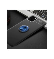 Apple iPhone 11 Pro Uyumlu Kılıf Zore Ravel Silikon Kapak (Siyah-Mavi)