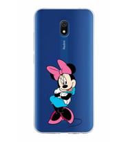 Xiaomi Redmi 8A Uyumlu Kapak Minnie Mouse Tasarımlı Şeffaf Silikon Kılıf