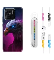 Xiaomi Poco X3 Pro M4 Pro X4 Pro C40 10C Kılıf Kablo Koruma Spiral Silikon Kartal 1622