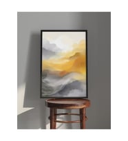 Tablo  Ahşap Çerçeveli Tablo  Çerçeveli Poster  Soyut Tablo, Modern, Minimalist, Tablo (Karışık)