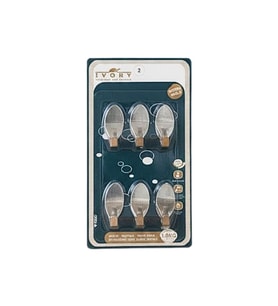 Oval 6'li Metal Yapışkanlı Askı
