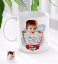 BK Gift Kişiye Özel İsimli Bebek Karikatürlü Beyaz Kupa Bardak-4