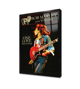 Bob Marley Posteri Çerçeveli Cam Tablo