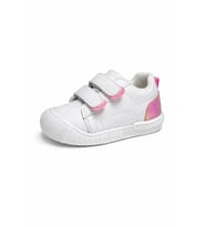 Middo Olimp Bebe Cırt Bantlı Spor Ayakkabı (Beyaz-Pembe)