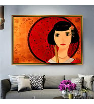 Altın Çerçeveli dekoratif tablo l1486 (Gold)