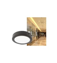 Cata Ct-5235 Siyah Kasa Sıva Üstü Led Armatür(18W) - Beyaz Işık-Siyah Kasa
