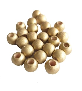 Angel Çanta Aksesuar 20 Gr Gold Renk Ahşap Boncuk