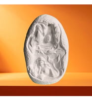 Dekoratif Denizkızı Tütsülük, Taş Tozu Ham Beyaz El Yapımı, Ev Dekoru, Masa Dekoru, Biblo