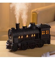 Uçucu Yağ Difüzörü, Uzaktan Kumandalı Aromaterapi Nemlendirici - Nostaljik Eski Tren Modeli
