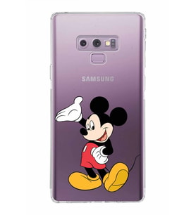 Samsung Galaxy Note 9  Kamera Korumalı Kapak Mickey Mouse Tasarımlı  Şeffaf  Kılıf