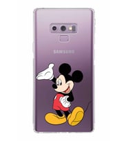 Samsung Galaxy Note 9  Kamera Korumalı Kapak Mickey Mouse Tasarımlı  Şeffaf  Kılıf