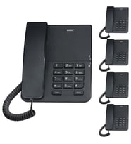 Karel TM140 Siyah Analog Telefon 5'li Fırsat Paketi