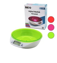 DİJİTAL - PİLLİ MUTFAK TERAZİ TARTI KASELİ - 5KG/1GR (5680)