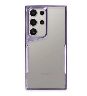 Samsung Galaxy S23 Ultra Kılıf Boyi Silikon Kapak - Derin Mor