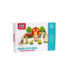 Benim Çiftliğim Ahşap Boyama Seti Kutulu 3+