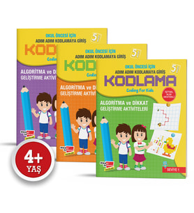 Okul Öncesi Adım Adım Kodlamaya Giriş - Dikkat Atölyesi Yayınları