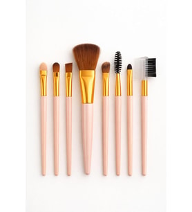 8 Adet Makyaj Fırça Seti Profesyonel Fondöten Pudra Allık Far Kaş Eyeliner Fırçası Yumuşak Kıllı Günlük ve Profesyonel Kullanım İçin Komple Makeup Brush Set