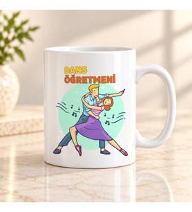 Dans Öğretmenine Özel İsimli Kupa Bardak – Öğretmenler Günü Hediyesi