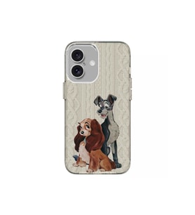 Iphone 16 Uyumlu Aşık Köpekler Tasarimli Lüks Silikon Kilif (Çok Renkli)