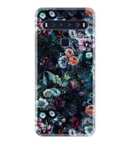 TCL 10L 10 Plus 10SE 20E 20SE 30SE L7 Kılıf Desemli Silikon Great Flowers 1304