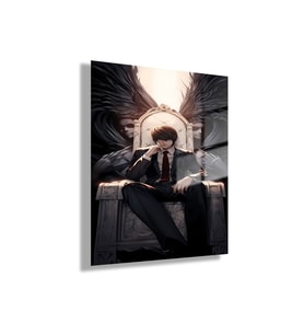 Temperli Gerçek Cam Tablo Death Note Karakteri Yagami Light