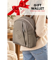 Krem 6026 Orijinal Just Polo Kadin 9 Bolmeli Orta Boy Sirt Cantasi 31x29 Cm