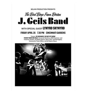 J. Geıls Band Vıntage Konser Poster #2 Tablo Ahşap Poster Dekoratif