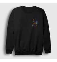 Presmono Unisex Siyah Here Astroworld Travis Scott Sweatshirt 42589tt