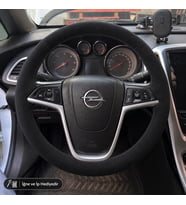 Opel Astra J Direksiyon Kılıfı Alcantara Süet Monza Black Serisi Siyah 2009-2015