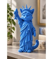 Özgürlüğün Kedisi Dekoratif Biblo - Büyük Boy - 22cm