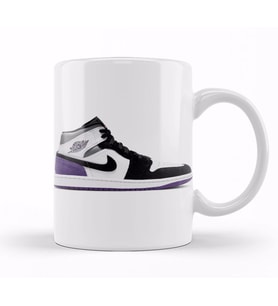 Jordan 1 Mid Se Purple Kupa Bardak Porselen