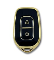 Renault Symbol 12-18 Dacia Sandero 2 Buton Siyah Oto Anahtar Kumanda Kabı Kılıfı Oto Anahtarlık