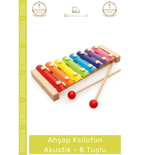 #Ksilofon Renkli Ahşap Eğitici Müzik Aleti Çocuk Gelişim Destekli Ksilofon Akustik Tangram Hediyeli