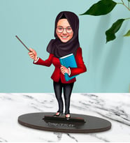 Kişiye Özel Kadın 9 Tasarımlı Karikatür Biblo