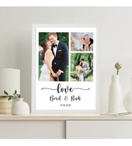 KİŞİYE ÖZEL TASARIM HEDİYE SEVGİLİLER GÜNÜ 3' LÜ KOLAJ BEYAZ  FOTOĞRAF ÇERÇEVESİ  21X30