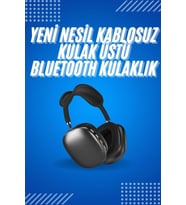 2025 Model Kulak Üstü Kablosuz Bluetooth Kulaklık Gürültü Azalta Uzun Pil (Çok Renkli)