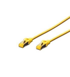 Beek CAT 6A SFTP/PIMF (Pairs In Metal Foil) Patch Kablosu, LSZH, 1 metre, AWG 26, Sarı Renk