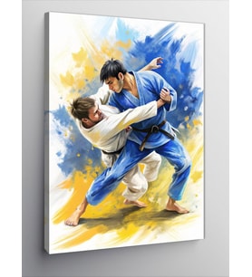 Kanvas Tablo Jiu Jitsu Bjj Sporu