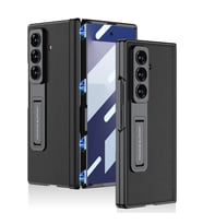​Samsung Galaxy Z Fold 7 ​Kılıf Deri Standlı Kıpta Premium Kılıf (Siyah)
