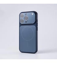 Apple iPhone 16 Pro Uyumlu MagSafe Kılıf – 17 Pro Max Kamera Görünümlü Lens Korumalı Kapak (Lacivert)