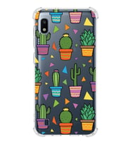 PrintiFy Samsung Galaxy A10 Uyumlu Water Color 4 Baskılı Şeffaf Köşe Korumalı Antişok Kılıf