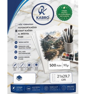 Premium Kraft Kağıt A4 90 gr 500’lü 21x29,7 cm Yazıcı, Baskı ve El İşi Kağıdı