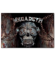 Cakatablo Megadeth Deri Maskeli Kurukafa MDF Tablo