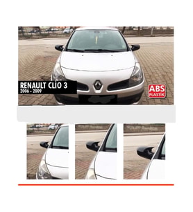 renault clio 3 2006-2009 uyumlu batman-yarasa ayna kapağı